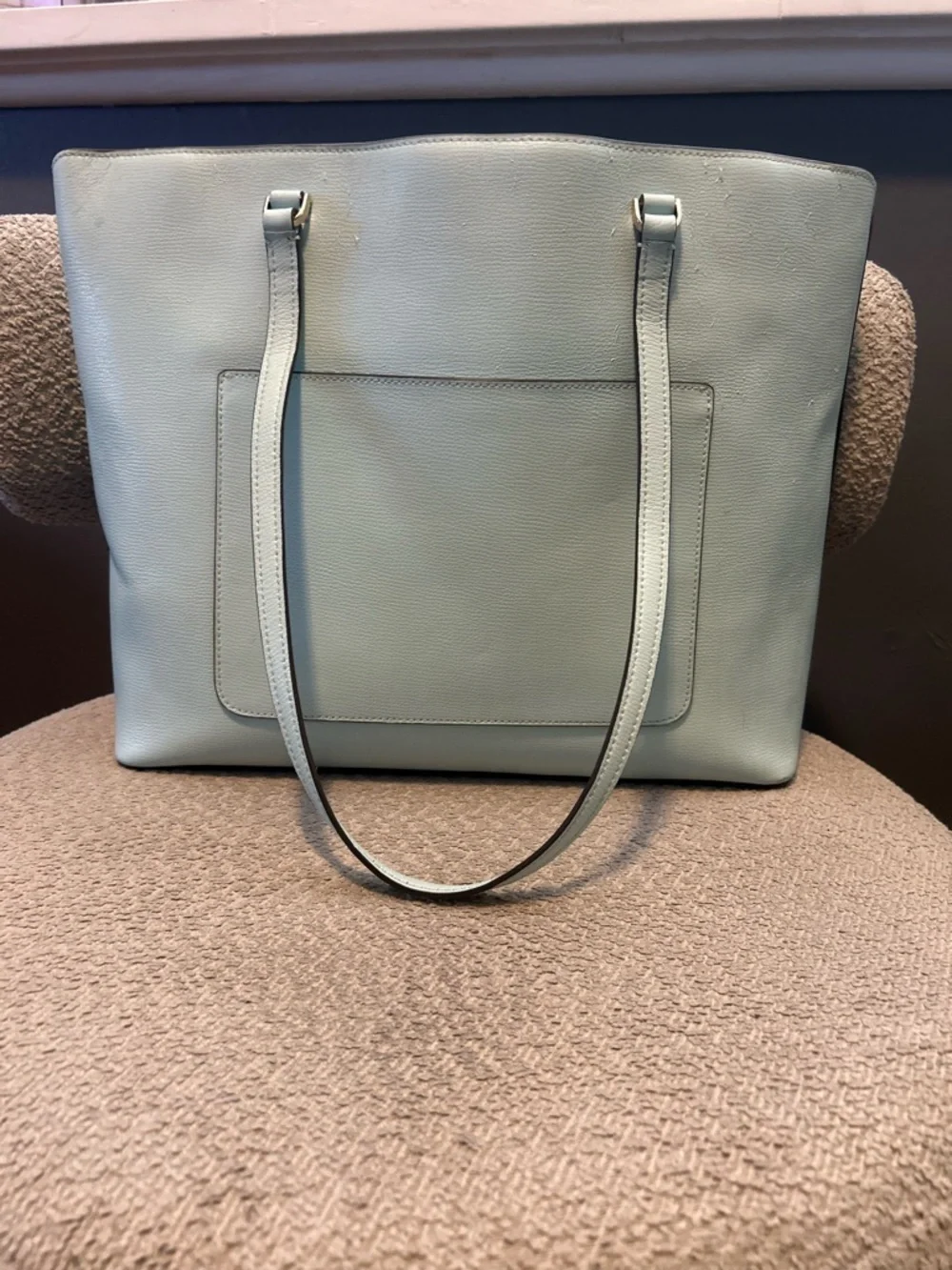 Kate Spade Light Blue Large Leather Tote